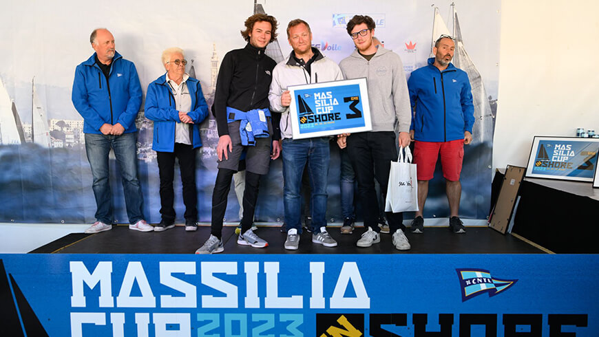 Sagola T sur le podium de la Massilia Cup Inshore 2023